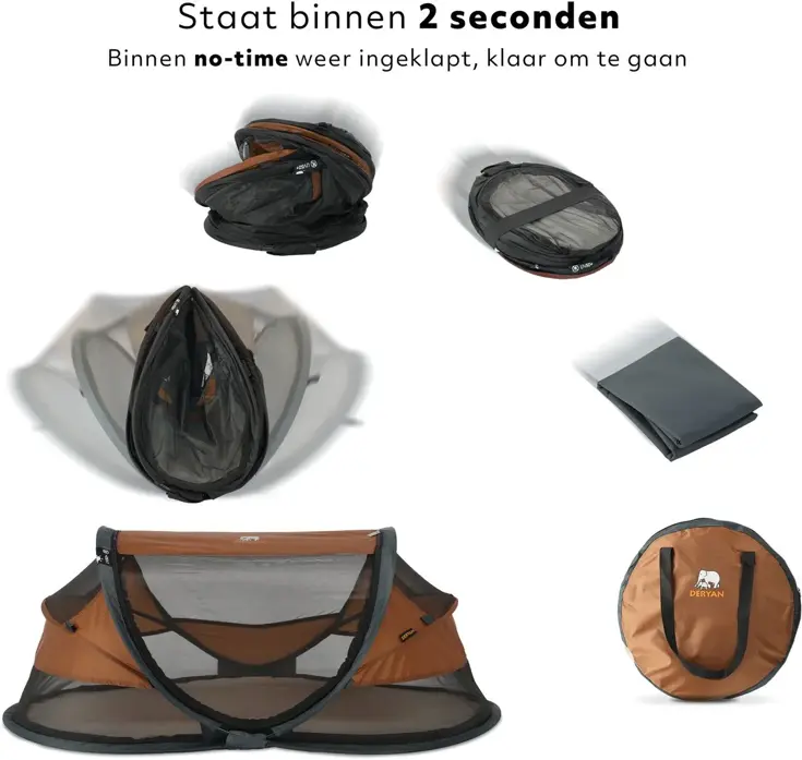 Baby luxe campingbedje - Zelfopblaasbare matras