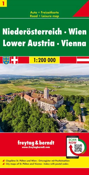 Wegenkaart Oostenrijk 1 - Neder-Oostenrijk