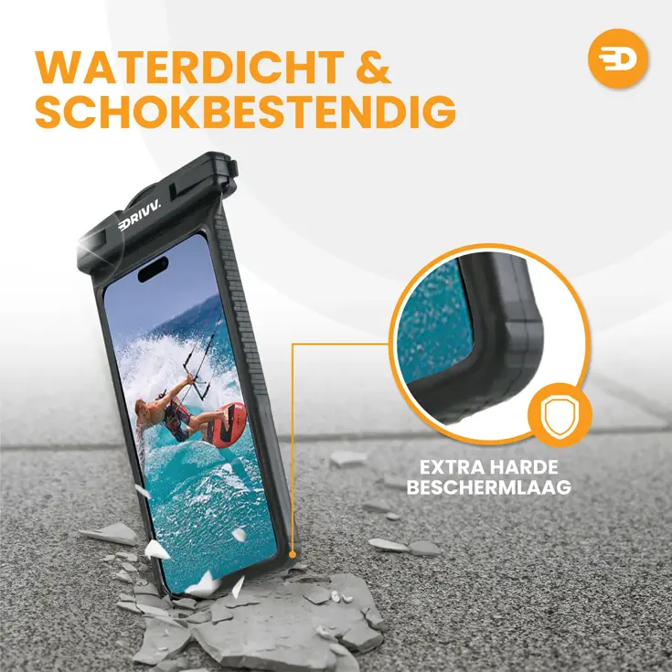 Drivv. Waterdicht Telefoonhoesje - Hardcase