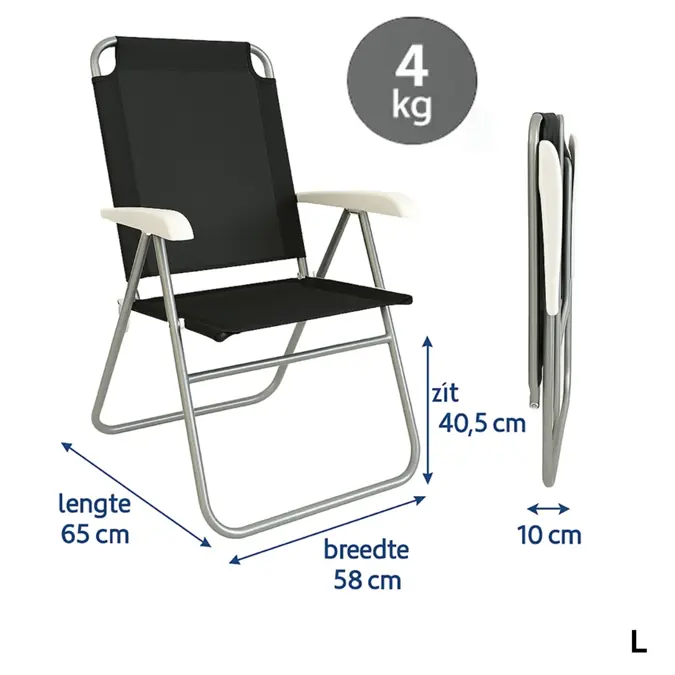 Campingstoel - Verstelbaar - Vouwstoel - Hem