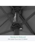 LifeGoods Dubbele Parasol – 270x460cm