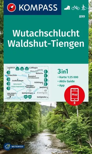Wandelkaart WK899 Wutachschlucht Waldshut