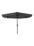 Parasol Grijs + Verrijdbare Voet + Hoes