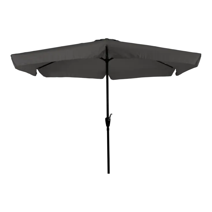 Parasol Grijs + Verrijdbare Voet + Hoes