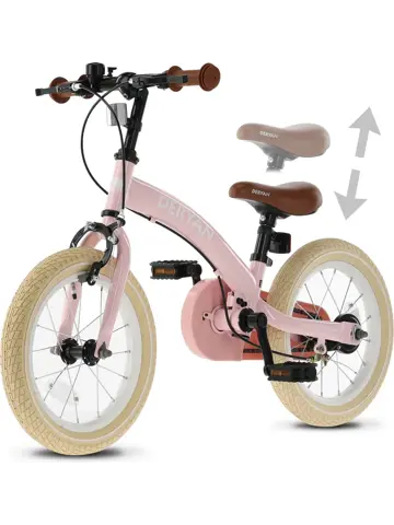 Luxe Kinderfiets 12 inch - 3 in 1 - Loopfiets
