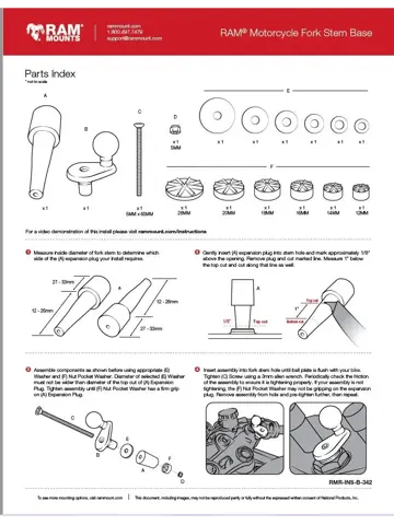 Telefoonhouder balhoofd motor