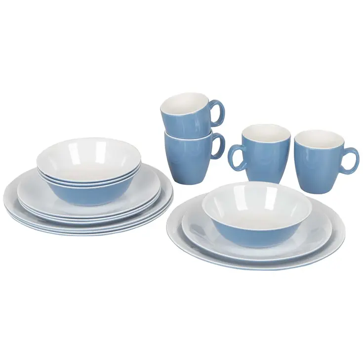 Bo-Camp Servies Two-tone 16 Stuks