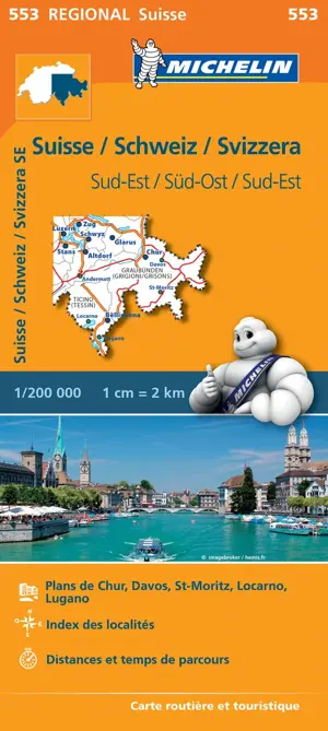 Michelin Regional 553 Zwitserland Zuid-Oost