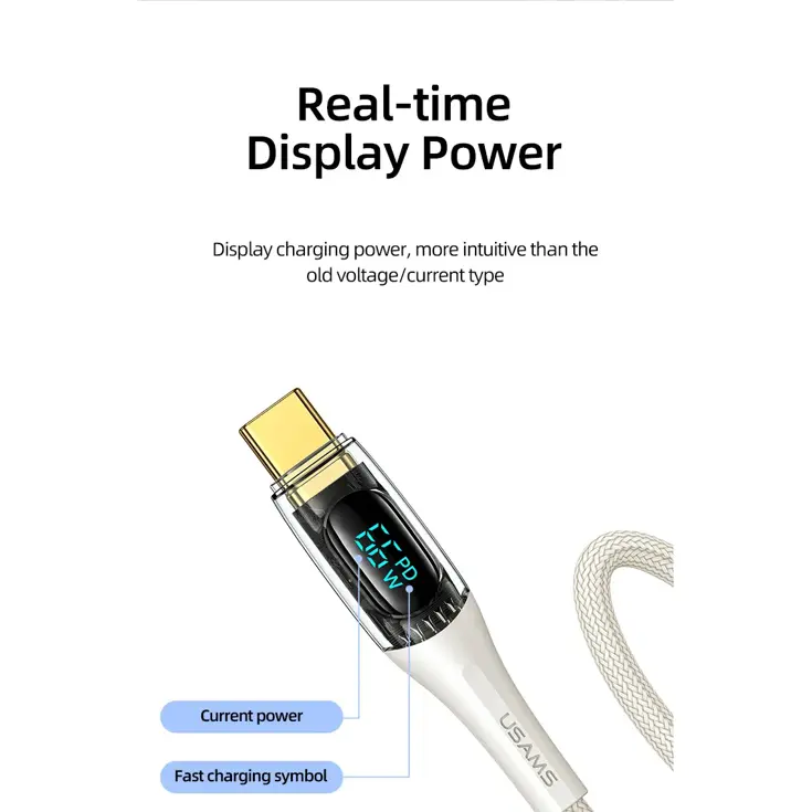 USB-A/USB-C - Display - 1.2m
