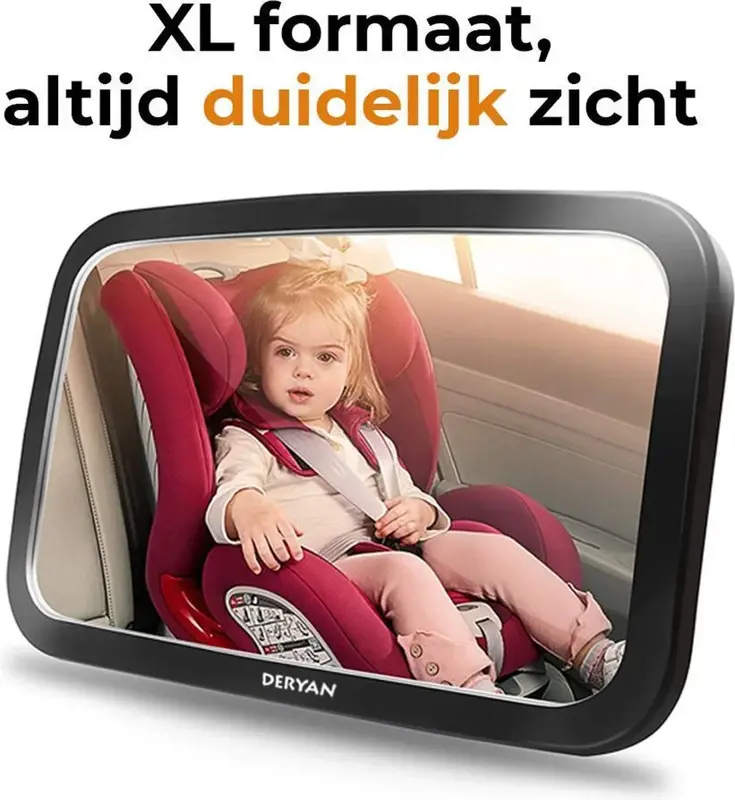 Verstelbare XL Baby Autospiegel voor de Achterbank