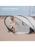 Luxe Pop Up Strandtent XXL - Anti-UV 50+