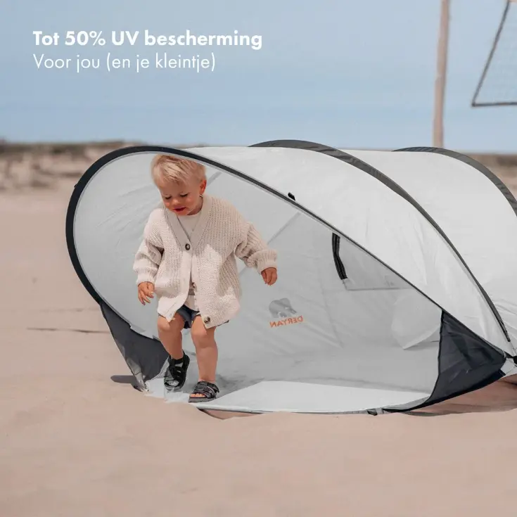 Luxe Pop Up Strandtent XXL - Anti-UV 50+