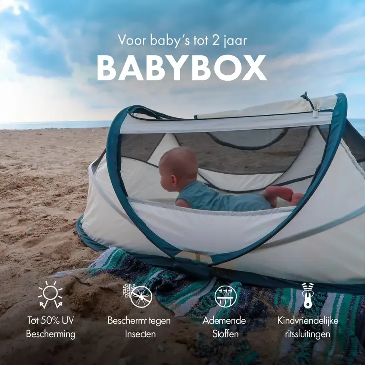 BabyBox Campingbedje - baby tentje - 50% UV
