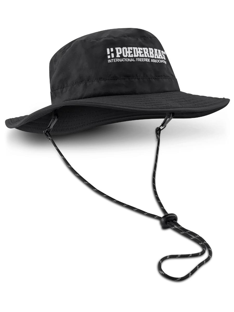 Poederbaas   Freeride  Bucket Hat  Zwart