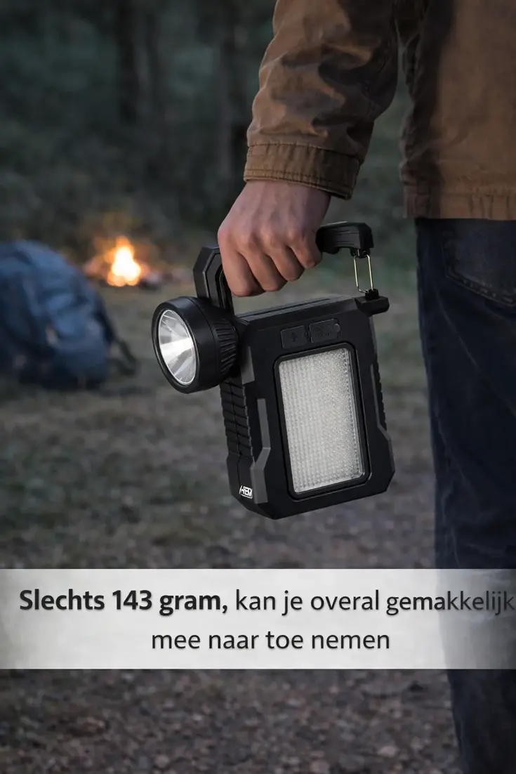 Oplaadbare Noodlamp USB & Solar