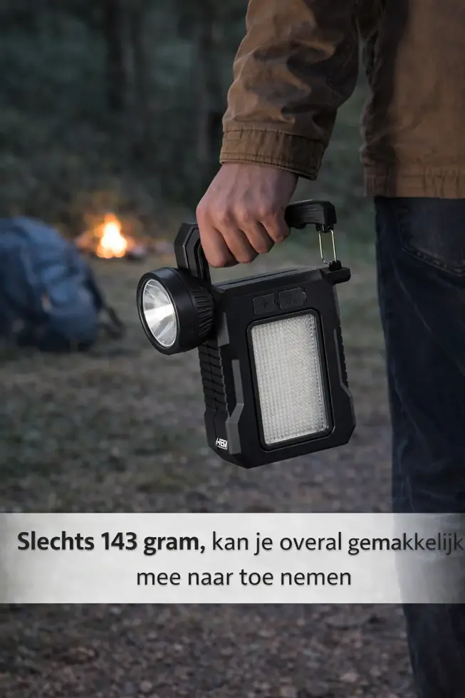 Oplaadbare Noodlamp USB & Solar