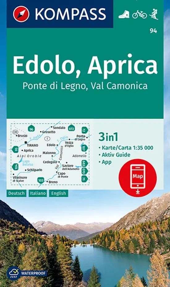 Wandelkaart WK94 Edolo - Aprica