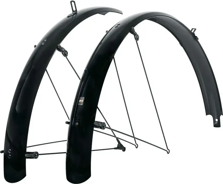 Spatbordset 26" Bluemels Basic 60mm Zwart
