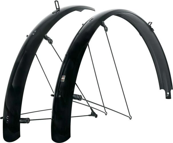Spatbordset 26" Bluemels Basic 60mm Zwart
