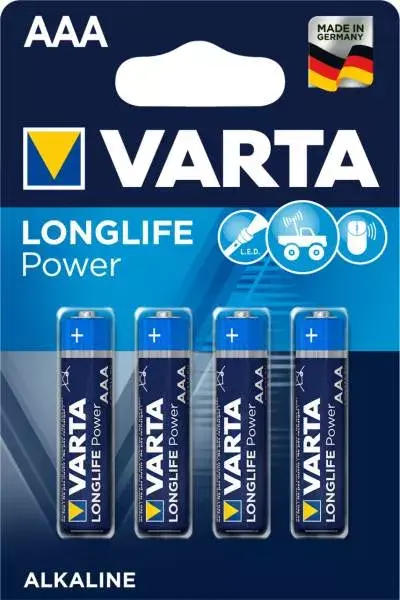 Varta Longlife Power AAA LR03 – 4 stuks