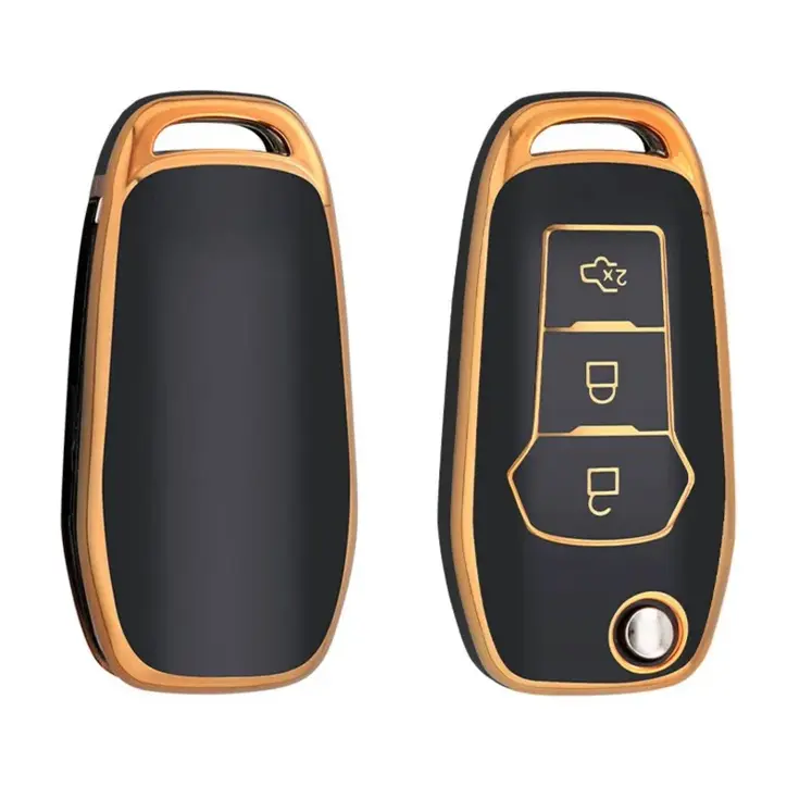 TPU Sleutelhoesje voor Ford goud F3