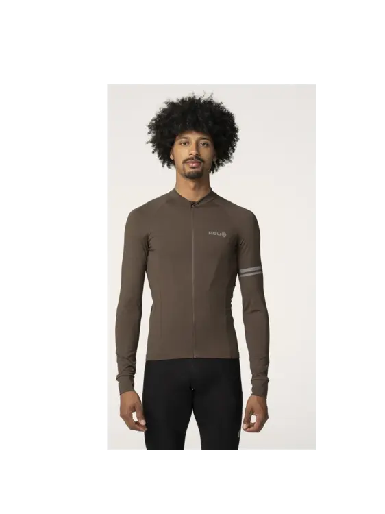Solid Fietsshirt Lange Mouwen Performance  Heren