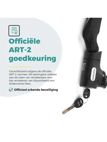 Voltano ART2 kettingslot luxe slotkop