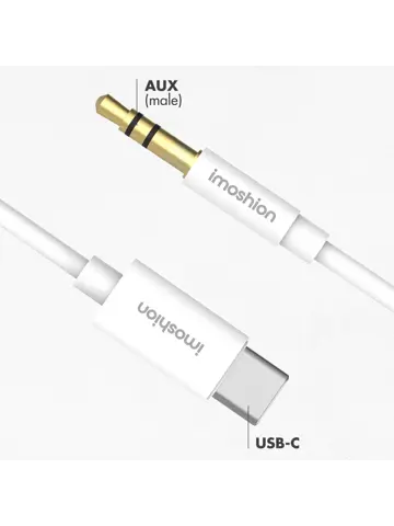 AUX male to USB C male