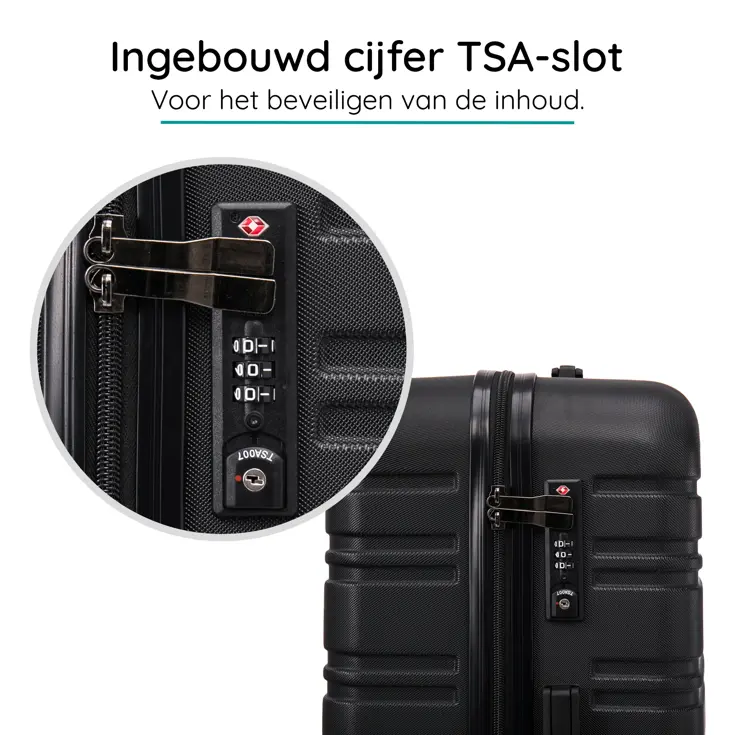 Reiskoffer S ABS 39L met TSA-slot en 360° wielen