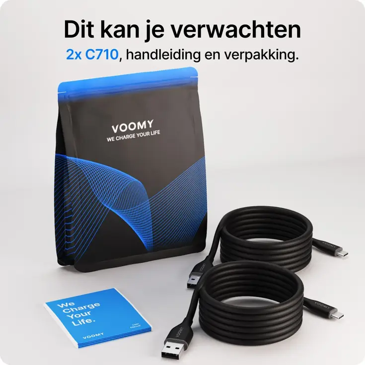 Connect C710 - USB-C naar USB-A - 12W 2-pack