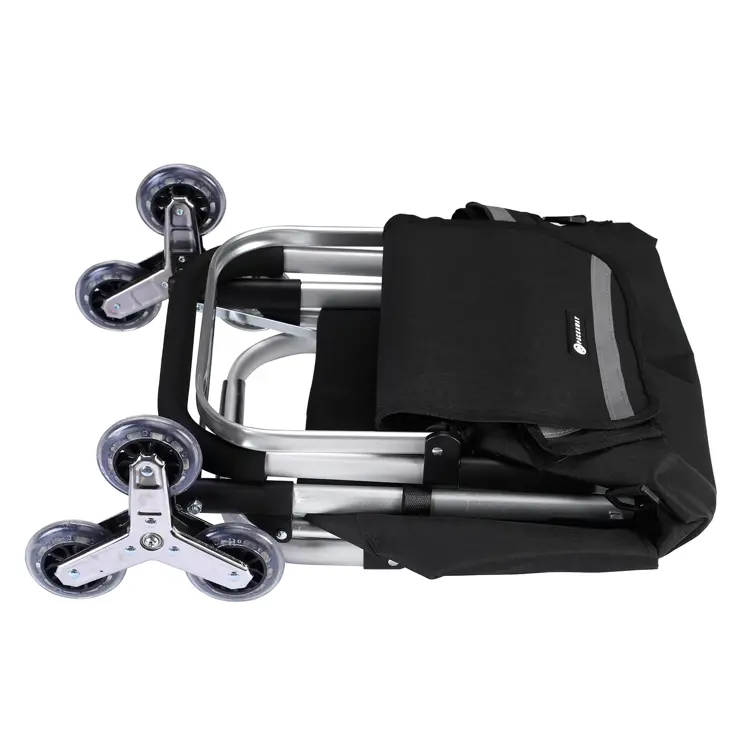 40L boodschappentrolley met trapwielen