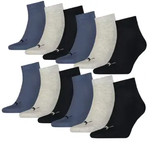 12 paar - Uniseks - Quarter Sokken