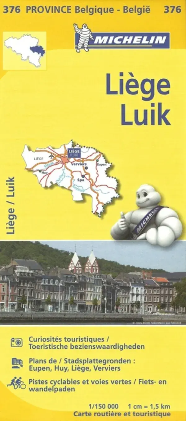 Michelin Local Wegenkaart 376 Provincie Luik