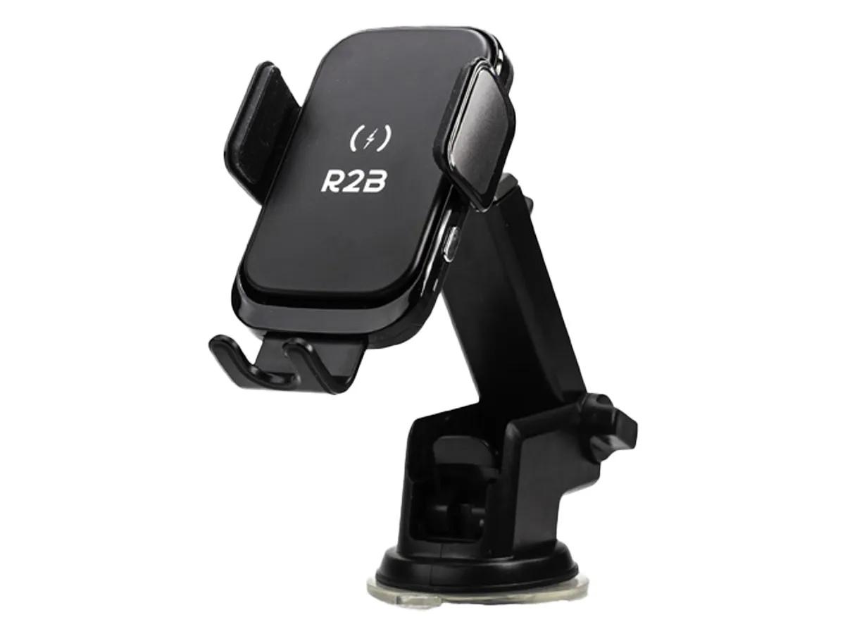 R2B  Telefoonhouder Auto met Draadloze Oplader  Zwart