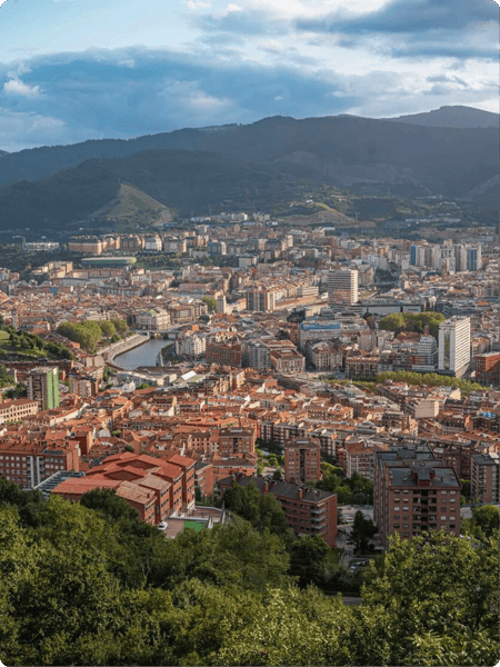 Uitzicht over Bilbao