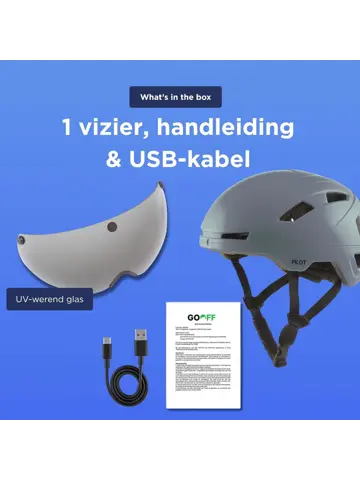 PILOT fietshelm met vizier NTA certif.