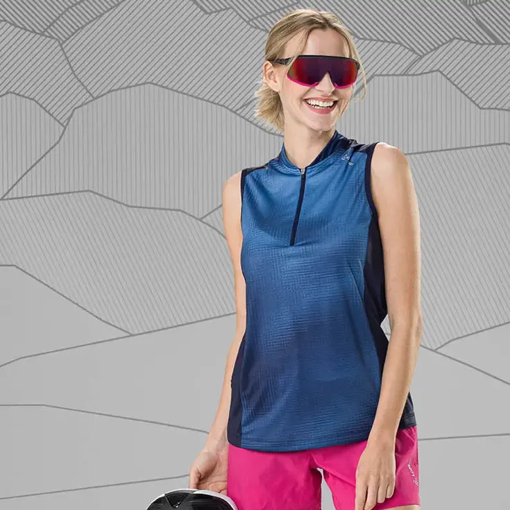 Fietsshirt mouwloos Cielo dames
