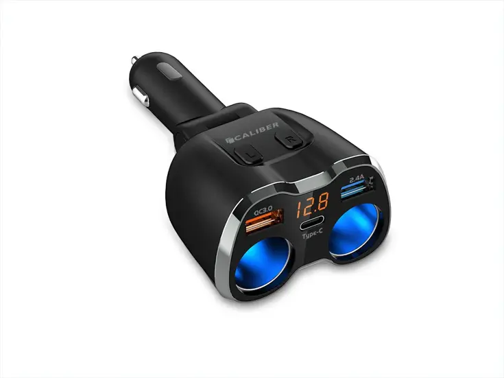 Autolader & Splitter 2x USB 1x USB-C 12/24V