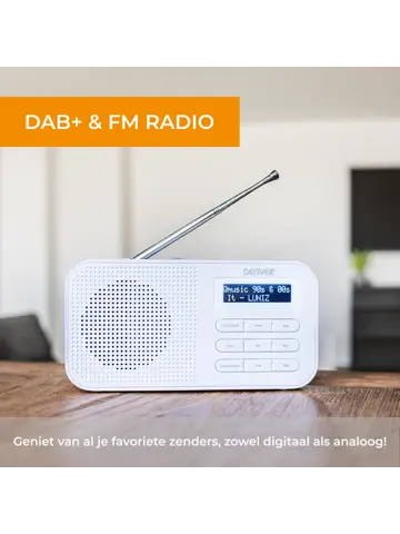 DAB42B  DAB+/FM Radio Wekkerfunctie