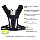 Reflecterend hardloopvest met opbergvakken