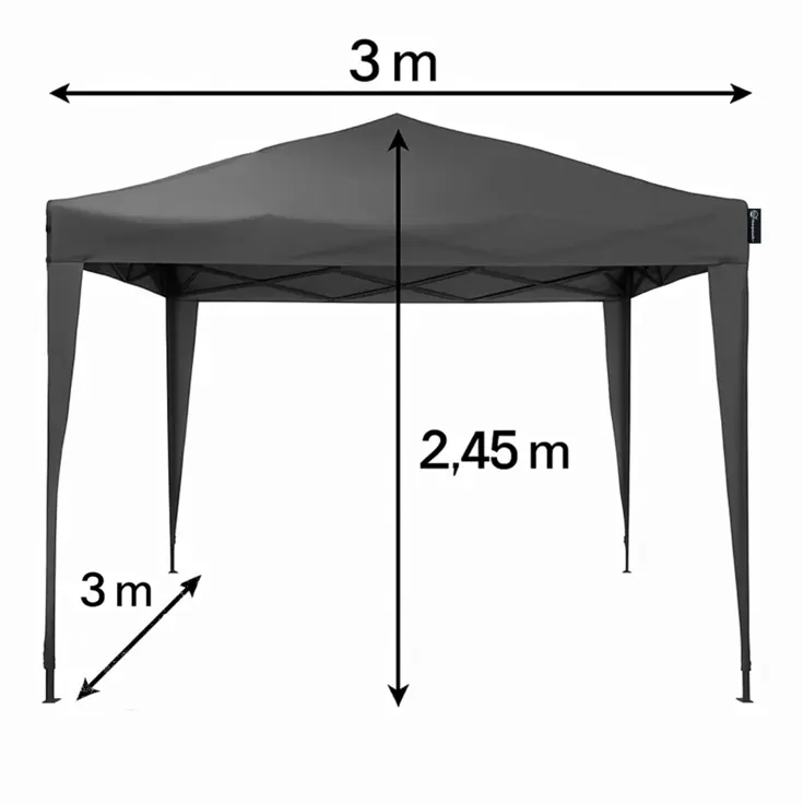 Partytent - 3X3m - Easy-Up Tent -