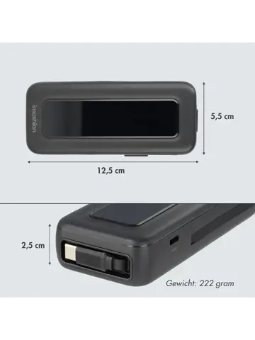 Powerbank Uittrekbare Kabel 10.000 mAh