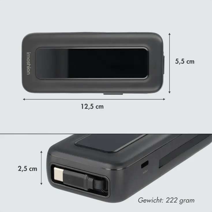 Powerbank Uittrekbare Kabel 10.000 mAh