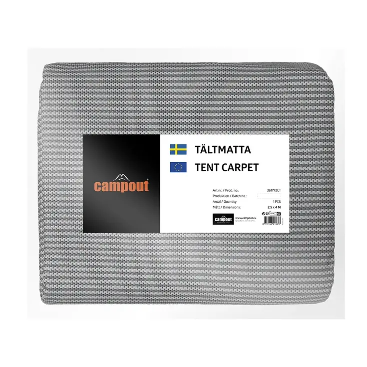 Campout Tenttapijt - 250 x 600 cm- Grijs