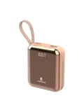Powerbank 10.000 mAh met ingebouwde kabels