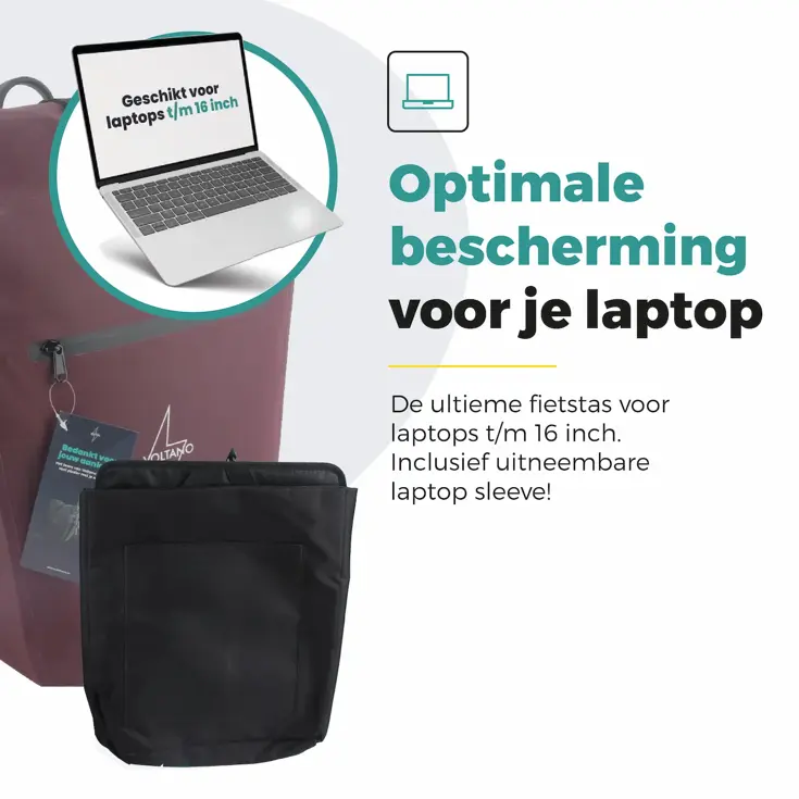 Voltano Luxe E‑bike Fietstas 28 L