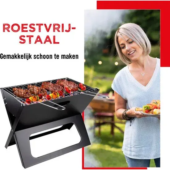 BBQ Tafel BBQ Houtskool - 46 x 36,5 x 28 cm