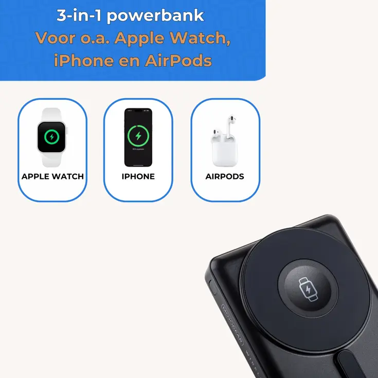 MagSafe Smartwatch Powerbank 10.000 mAh