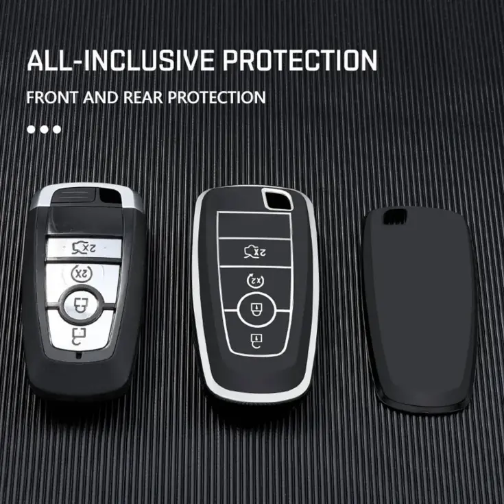 TPU Sleutelhoesje voor Ford zwart B4