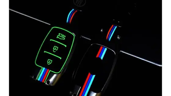 Metalen Sleutelhoesje voor Hyundai grijs D3